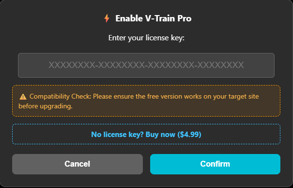 Pro 啟用按鈕